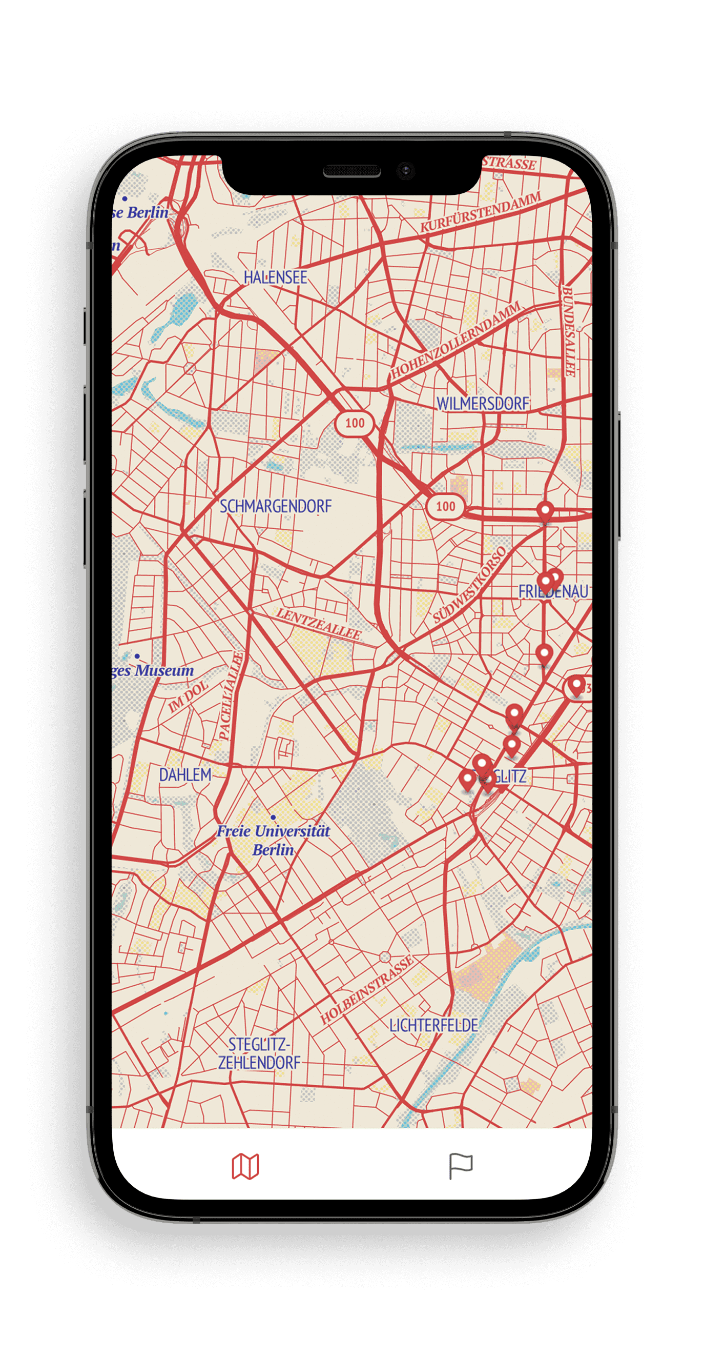 Front View of the Triptalk App